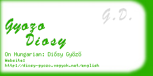 gyozo diosy business card