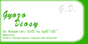 gyozo diosy business card